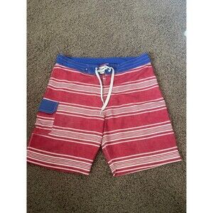 Sperry Top-Sider Size 34 Men's Multicolor Striped Swim Trunks Board Shorts